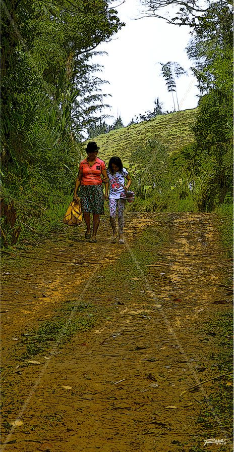 Camino al pueblo