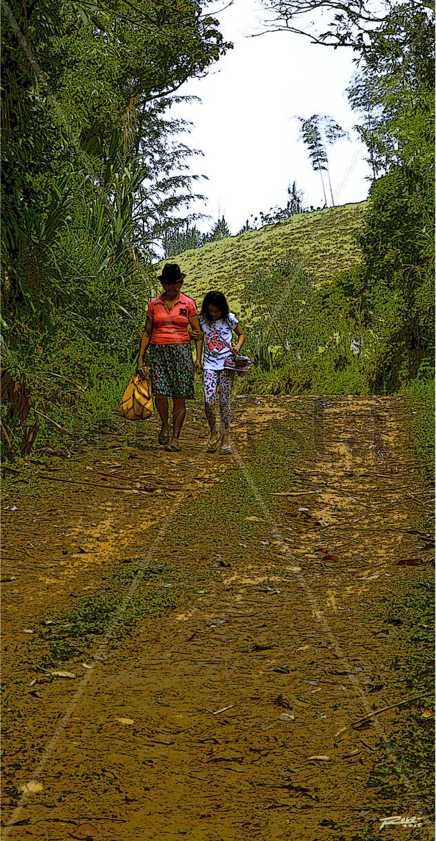 Camino al pueblo