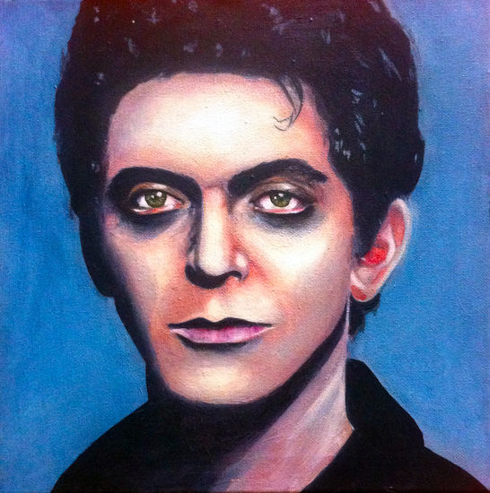 Lou Reed Oil Canvas Portrait