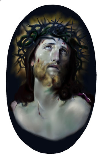 LA PASION DE CRISTO RETRATO Stained glass Others Portrait