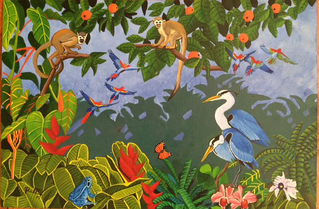 HAPPY RAIN FOREST III Acrylic Panel Landscaping