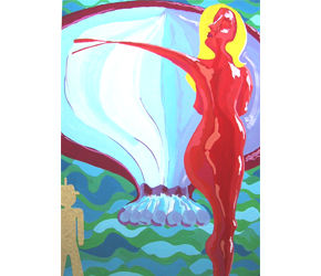 Venus Gouache Paper Nude Paintings