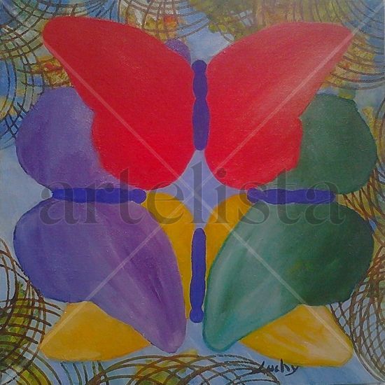 Mariposas de la Libertad Oil Canvas Others