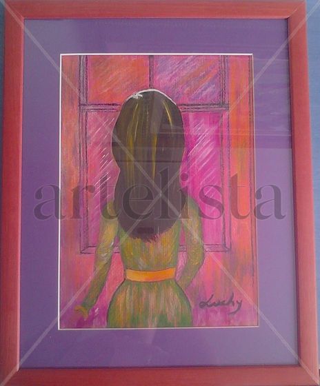 En la ventana.