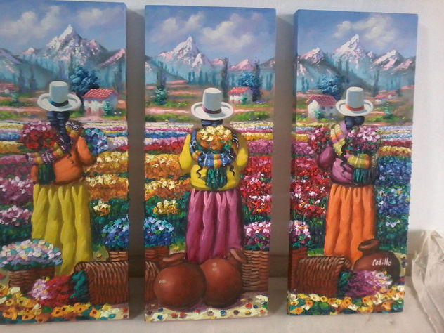 PAISAJE CON FLORES