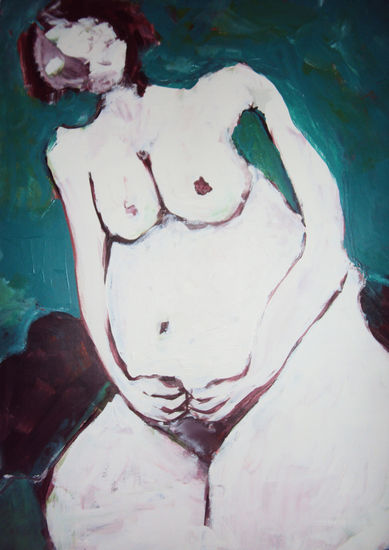 seguidores Acrylic Textile Nude Paintings