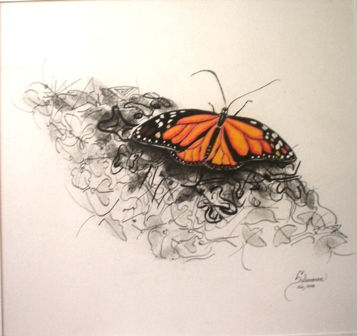 Mariposas No. 1 Media Mixta Papel Animales