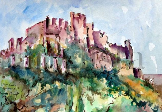 "SPIS CASTLE" Watercolour Paper Landscaping