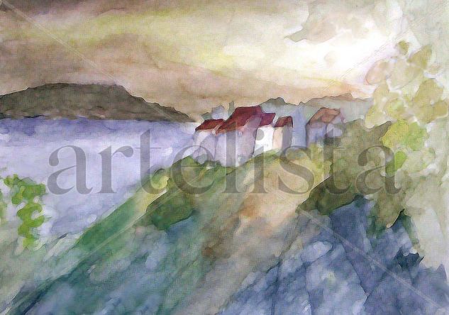 Meersburg ll Watercolour Paper Landscaping