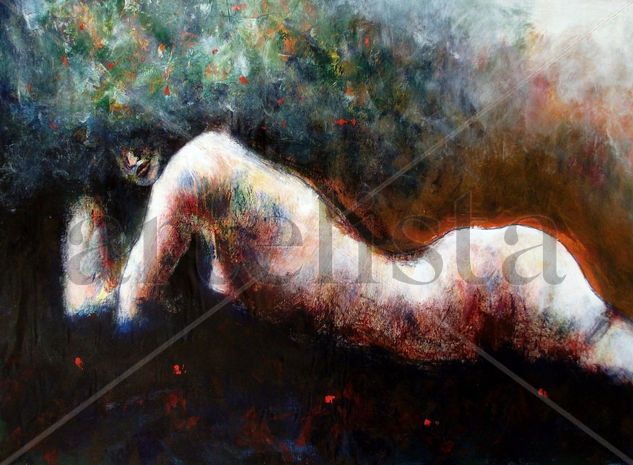 Lilith Sobre el Edén Acrylic Canvas Nude Paintings