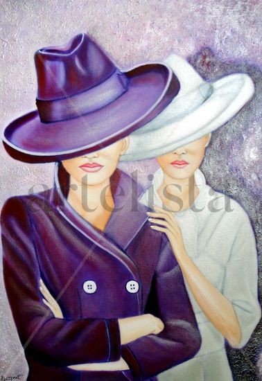 LA SOMBRA DEL GLAMOUR Acrylic Canvas Figure Painting