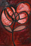 Flor rosa con fondo rosa