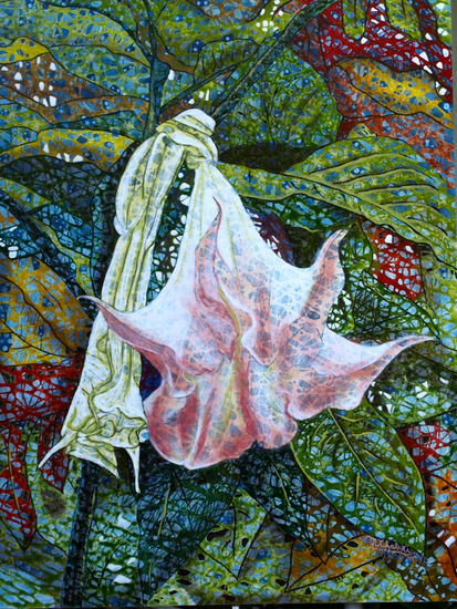 Datura,    Stechapfel im Herbst Acrylic Card Floral Painting