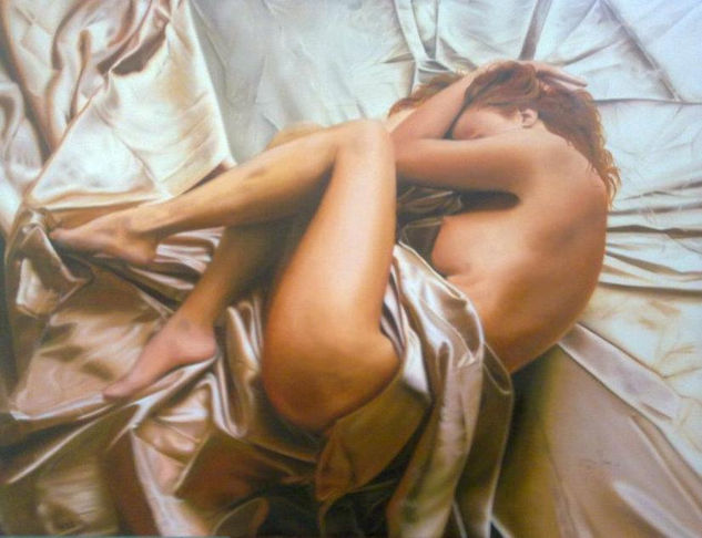 Desnudo En Descanso Oil Canvas Nude Paintings