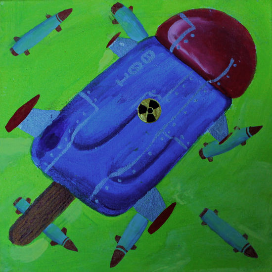 Picolé Nuclear Acrylic Textile Figure Painting