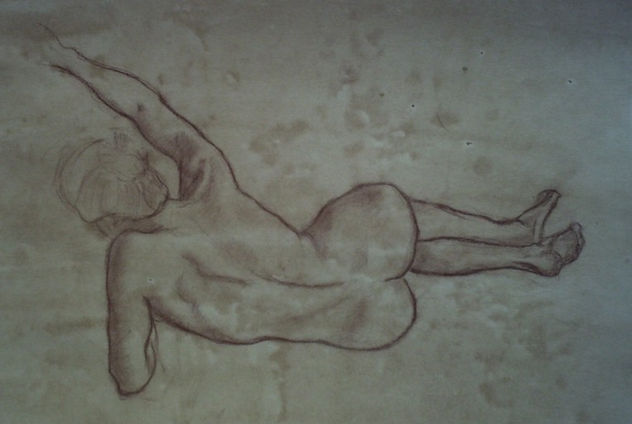 Desnudo Femenino Recostado de Espalda