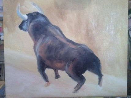 Toro en libertad