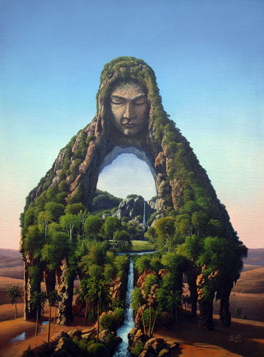 un portal en el oasis