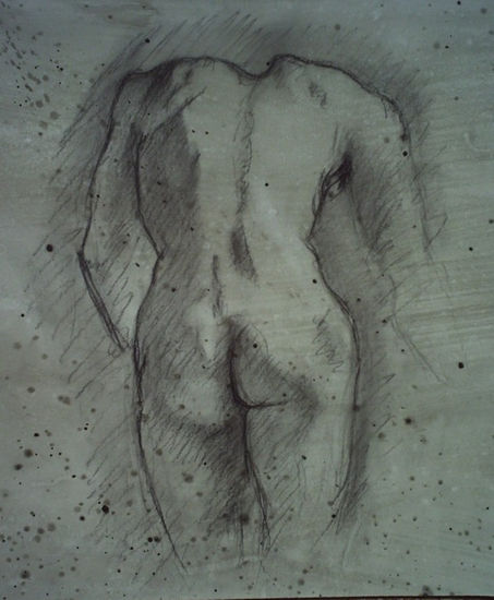 Desnudo Masculino de Pie Mixed Media