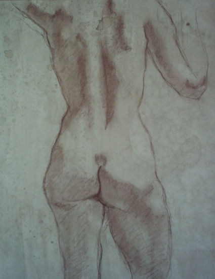 Desnudo Femenino de Pie Mixed Media