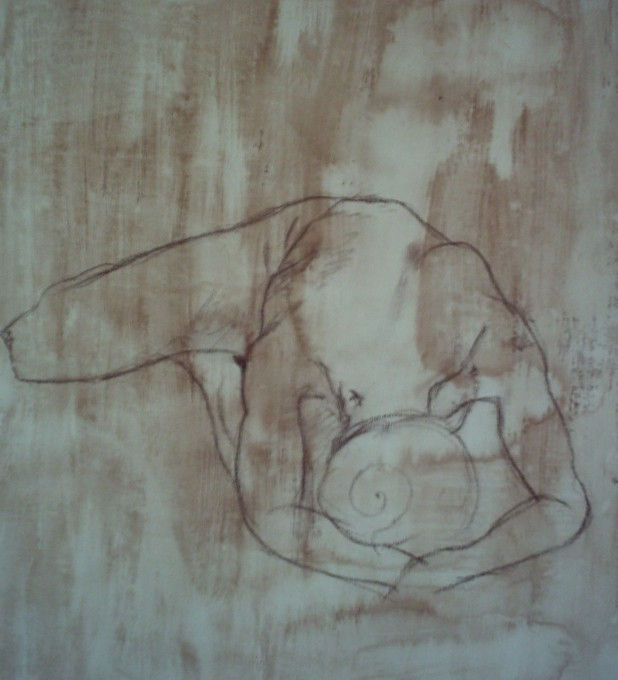Desnudo Femenino Agachado