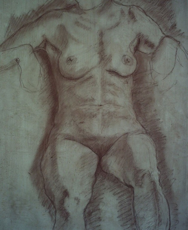 Desnudo Femenino Sentado