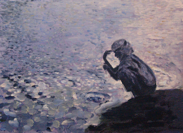 Meditative moment Oil Others Figure Painting