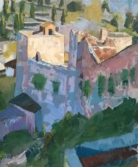 Torre Xativa Oil Canvas Landscaping