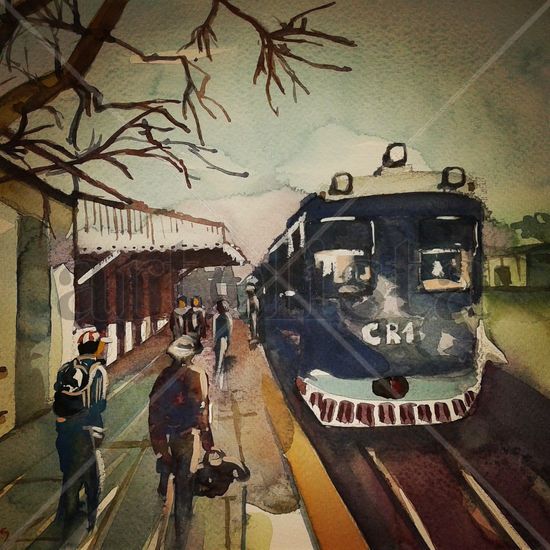 la estación de cacui...Fontana Watercolour Paper Landscaping