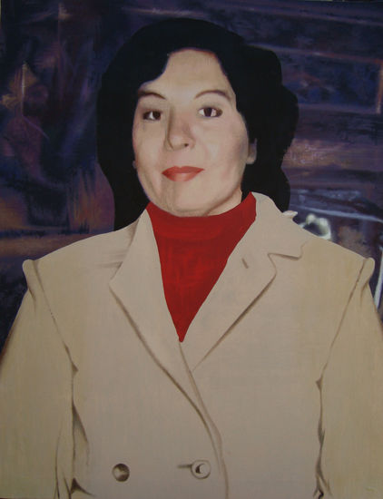 Mamá Noemí Oil Canvas Portrait