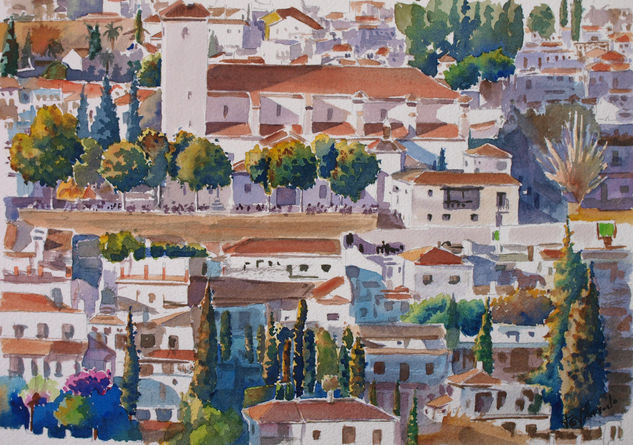 Albaicín Watercolour Paper Landscaping