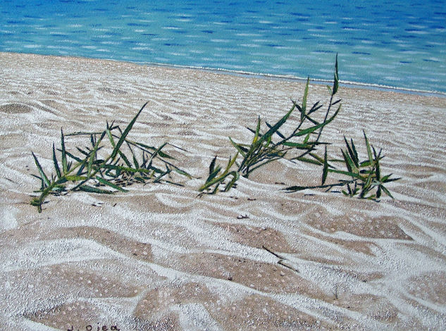 En la playa Acrílico Tabla Paisaje