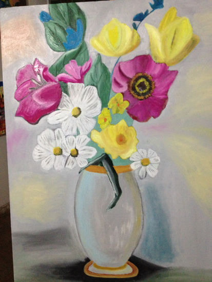 florido Oil Canvas Floral Painting