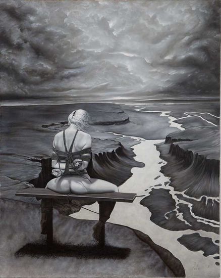 La Tormenta Oil Canvas Figure Painting