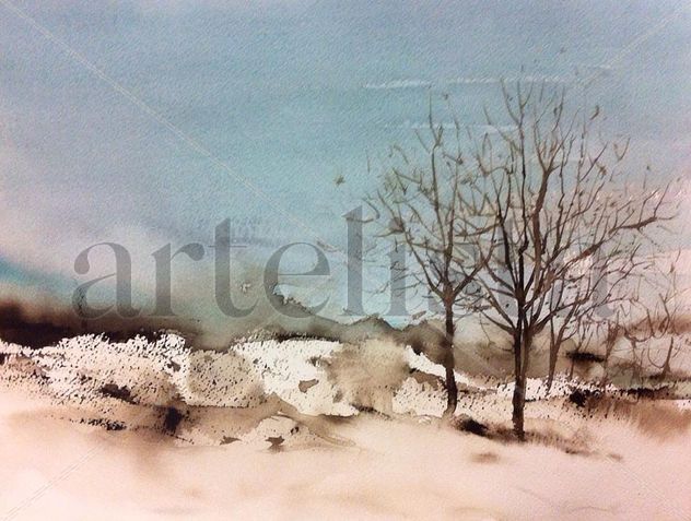Invierno en turquesa y sepia