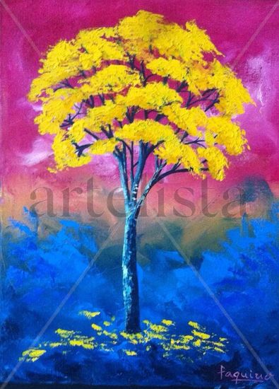 LAPACHO AMARILLO Oil Canvas Landscaping