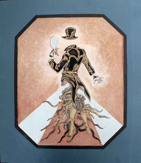 9 DEMONIOS INFLUYENTES-7-BELIAL Oil Textile Figure Painting