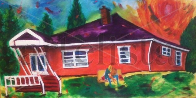 Casita de Quebec Oil Canvas Landscaping