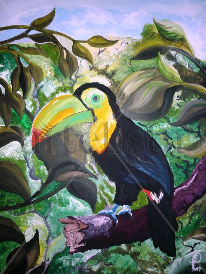 SEÑOR TUCAN Acrylic Canvas Animals