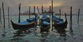 Tres Gondolas en Venezia