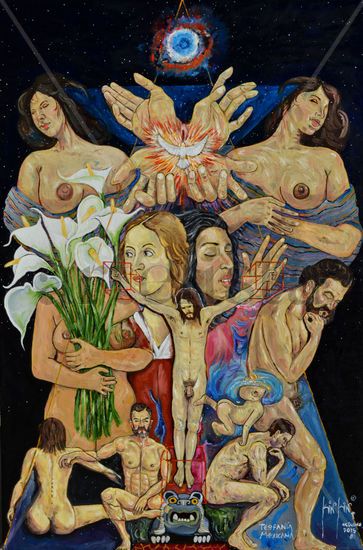 Teofanía Mexicana Oil Canvas Nude Paintings