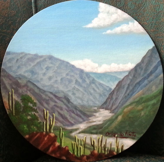 CAÑON DEL RIO CHICAMOCHA Oil Canvas Landscaping