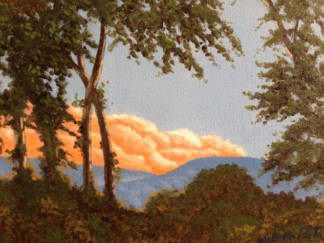 ATARDECER SANGILEÑO II Oil Canvas Landscaping