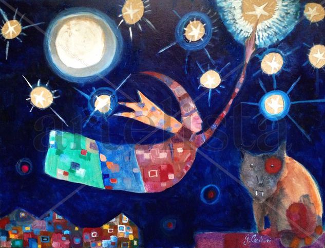 La stella polare/ The north star Mixed media Panel Others