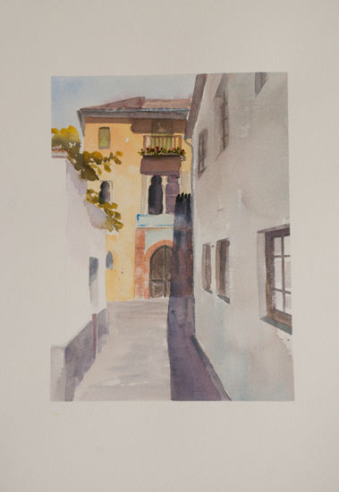 casa de las 3 estrellas, Granada Watercolour Paper Landscaping