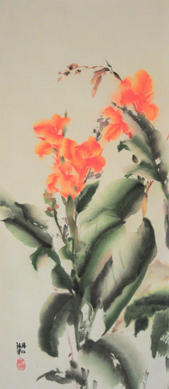 Fuego otoñal Others Paper Floral Painting