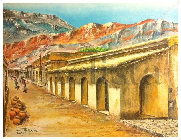 Cabildo de Purmamarca Oil Canvas Landscaping