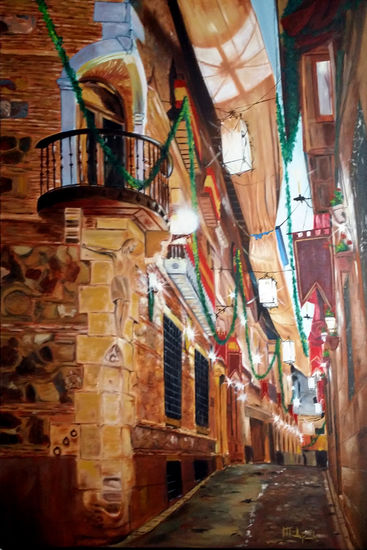 Toledo engalanado Oil Canvas Others