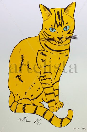 Muur Cat Screen-Printing