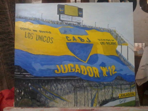 estadio de boca juniors Oil Panel Sports